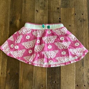 Mini Boden Printed Jersey Skort Pink Butterfly Stamp, 4-5y
